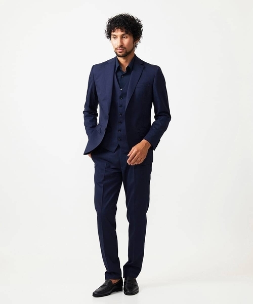 MICHEL KLEIN HOMME (ミッシェルクランオム)の「【セットアップ】テーラードジャケット(テーラードジャケット・メンズ・ネイビー・MEDIUM/LARGE/X-LARGE)」の3枚目の写真