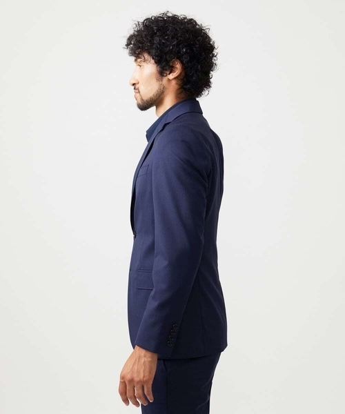 MICHEL KLEIN HOMME (ミッシェルクランオム)の「【セットアップ】テーラードジャケット(テーラードジャケット・メンズ・ネイビー・MEDIUM/LARGE/X-LARGE)」の4枚目の写真