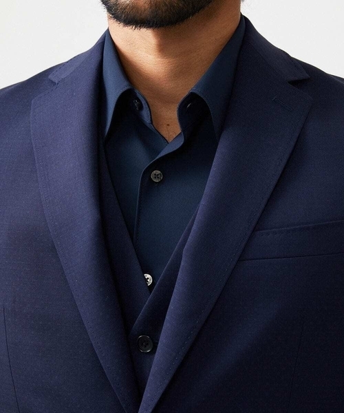 MICHEL KLEIN HOMME (ミッシェルクランオム)の「【セットアップ】テーラードジャケット(テーラードジャケット・メンズ・ネイビー・MEDIUM/LARGE/X-LARGE)」の6枚目の写真