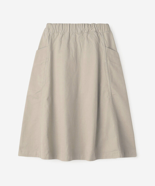 ORCIVAL（オーシバル）の「ORCIVAL | コットンカツラギ イージースカート WOMEN（スカート・レディース・ブラック/オフホワイト・1）」の3枚目の写真