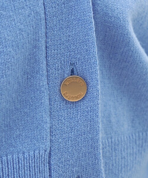 NOLLEY’S（ノーリーズ）の「5GノアリスVネックカーディガン（カーディガン/ボレロ・レディース・サックスブルー/ピンク/オフホワイト/イエロー/ネイビー/グレー・38）」の9枚目の写真
