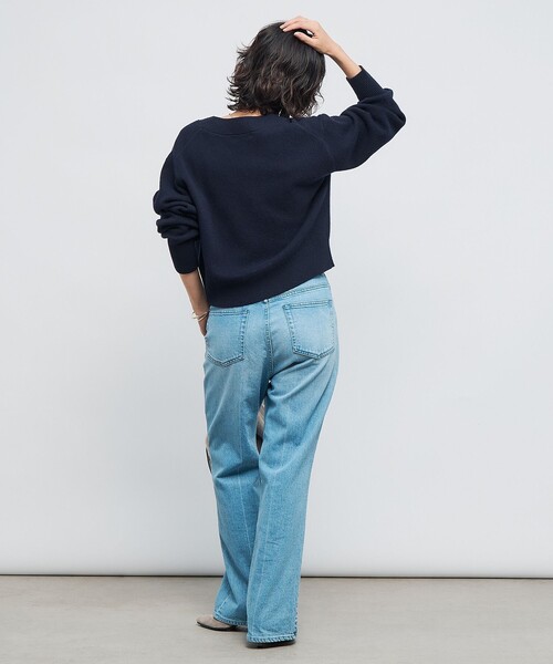 NOLLEY’S（ノーリーズ）の「5GノアリスVネックカーディガン（カーディガン/ボレロ・レディース・サックスブルー/ピンク/オフホワイト/イエロー/ネイビー/グレー・38）」の15枚目の写真