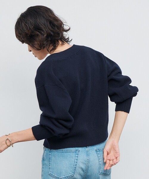 NOLLEY’S（ノーリーズ）の「5GノアリスVネックカーディガン（カーディガン/ボレロ・レディース・サックスブルー/ピンク/オフホワイト/イエロー/ネイビー/グレー・38）」の21枚目の写真