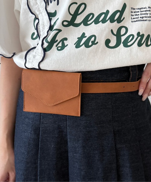 kutir(クティール)の「kutirlune/ウエストポーチ ウエストバッグ ウエストベルト(ベルト・レディース・ベージュ/ブラック・FREE)」の10枚目の写真