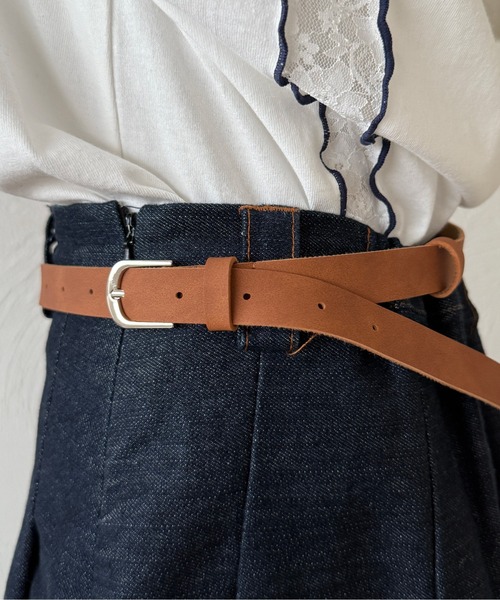 kutir(クティール)の「kutirlune/ウエストポーチ ウエストバッグ ウエストベルト(ベルト・レディース・ベージュ/ブラック・FREE)」の3枚目の写真