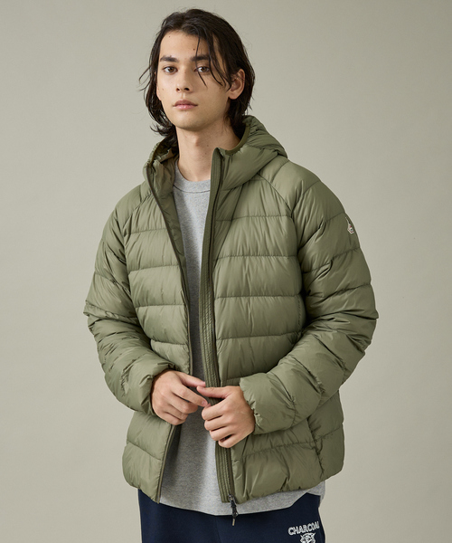 PYRENEX オリーブグリーン フード付きダウンジャケット 16Y PYRENEX / ピレネックス】HMY026/ARIAL HOODED/アリアル