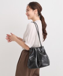 SHOO・LA・RUE（シューラルー）の「イールレザー風サイドスナップトートバッグ（トートバッグ・レディース）」
