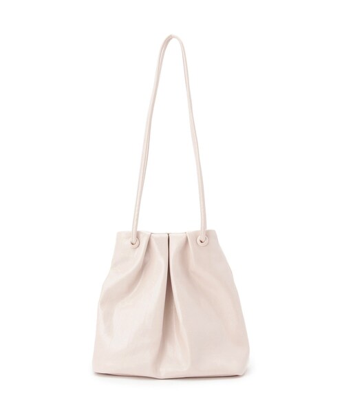 SHOO・LA・RUE（シューラルー）の「イールレザー風サイドスナップトートバッグ（トートバッグ・レディース・ブラック/ライトベージュ・00）」の18枚目の写真