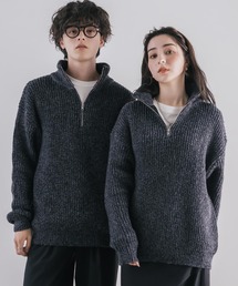 ハーフジップ」に該当するニット/セーターファッション通販