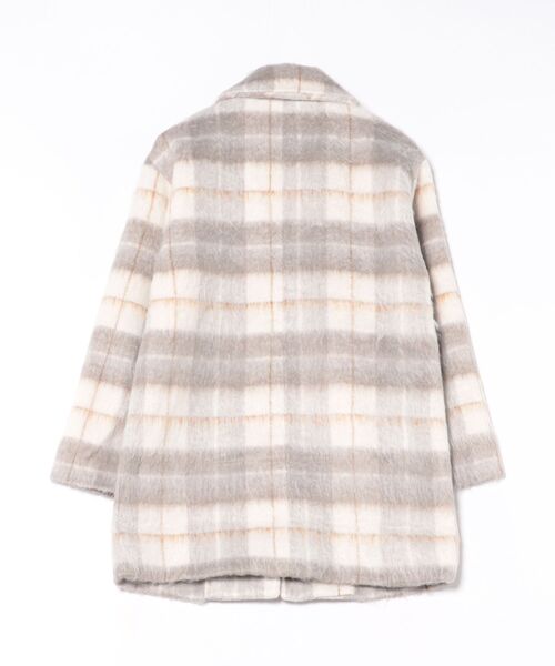 Honeys（ハニーズ）の「【抗菌防臭・静電気軽減】テーラードコート（チェスターコート・レディース・ヘザーチャコール/杢グレー/ホワイト系その他/アイボリー・S/M/LL/L）」の21枚目の写真