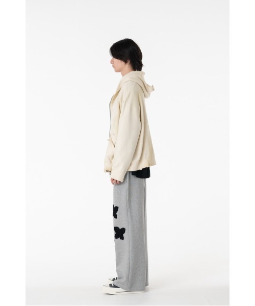 DISCOVERED（ディスカバード）の「DEVIL EAR DAMAGE HOODIE（パーカー・メンズ・ブラック/ベージュ・SMALL/LARGE）」の16枚目の写真