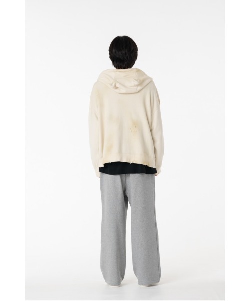 DISCOVERED（ディスカバード）の「DEVIL EAR DAMAGE HOODIE（パーカー・メンズ・ブラック/ベージュ・SMALL/LARGE）」の17枚目の写真