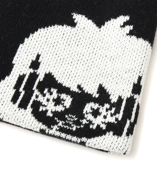 atmos pink（アトモスピンク）の「Akanen x atmos pink Who’s That Beanie / アカネン アトモス ピンク フーズ ザット ビーニー 【SP】（ニットキャップ/ビーニー・レディース・オフホワイト/ブラック・FREE）」の4枚目の写真