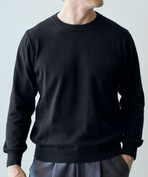 洗濯機OK！クルーネックニット　<綿100%>　(M～10Lサイズ)