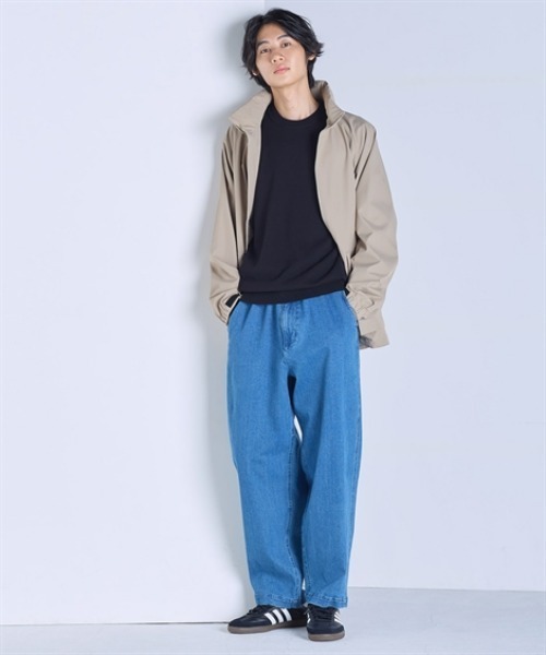 nissen（ニッセン）の「洗濯機OK！クルーネックニット　<綿100%>　(M～10Lサイズ)（ニット/セーター・メンズ・チャコール/ダークブルー/ブラック/グレイッシュベージュ・M/L/LL/3L/4L/5L/6L/8L/10L）」の10枚目の写真