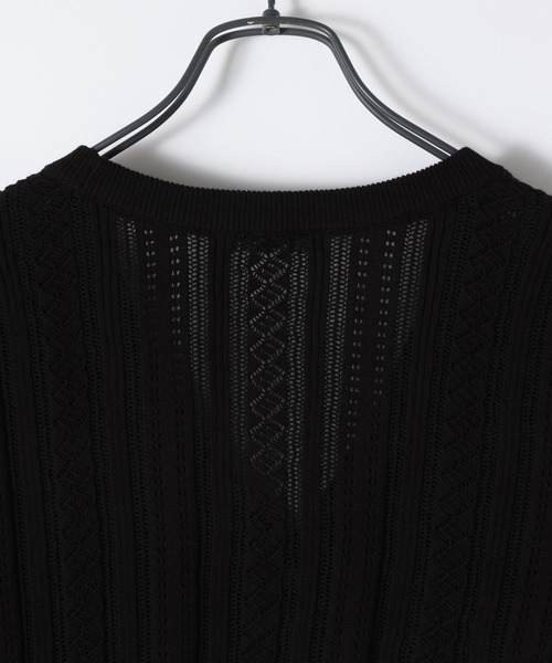 JEANASIS（ジーナシス）の「12GコンパクトアイレットショートVカーディガン/600236（カーディガン/ボレロ・レディース・グレー/ナチュラル/ブラック・FREE）」の15枚目の写真