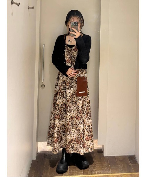 JEANASIS（ジーナシス）の「12GコンパクトアイレットショートVカーディガン/600236（カーディガン/ボレロ・レディース・グレー/ナチュラル/ブラック・FREE）」の7枚目の写真