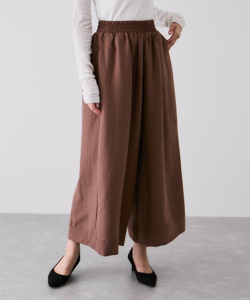 Jayro(ジャイロ)の「ピーチワッシャーガウチョパンツ(その他パンツ・レディース・ブラック/ワイン/グレー/ダークブラウン・M)」の1枚目の写真