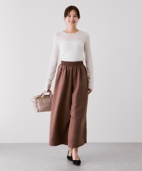 Jayro(ジャイロ)の「ピーチワッシャーガウチョパンツ(その他パンツ・レディース・ブラック/ワイン/グレー/ダークブラウン・M)」の16枚目の写真