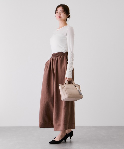 Jayro(ジャイロ)の「ピーチワッシャーガウチョパンツ(その他パンツ・レディース・ブラック/ワイン/グレー/ダークブラウン・M)」の18枚目の写真