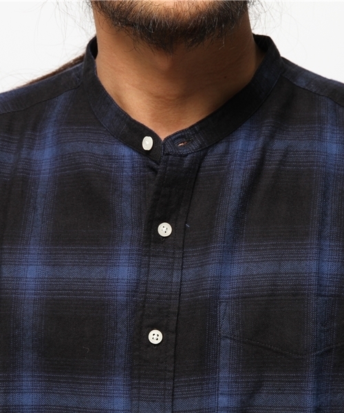 CIAOPANIC（チャオパニック）の「【Ciaopanic】　バンドカラービエラCHシャツLS（シャツ/ブラウス・メンズ・ダークグレー/ネイビー/オリーブ/その他10・SMALL/MEDIUM/LARGE）」の7枚目の写真