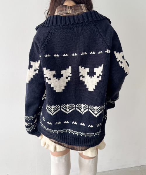 セール】ジャガードカウチンニット（ニット/セーター）｜SOLLON