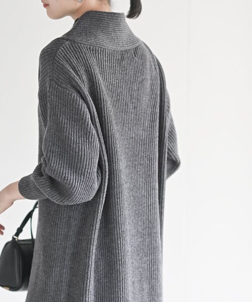 rps（アールピーエス）の「ショールカラーニットワンピース（ワンピース・レディース・モカ/ブラウン系その他/ブラック/グレー系その他・フリー）」の11枚目の写真