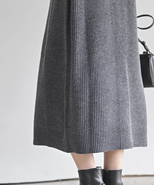 rps（アールピーエス）の「ショールカラーニットワンピース（ワンピース・レディース・モカ/ブラウン系その他/ブラック/グレー系その他・フリー）」の13枚目の写真