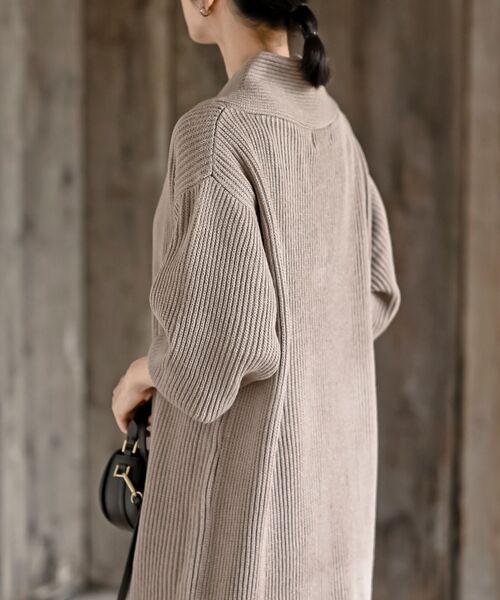 rps（アールピーエス）の「ショールカラーニットワンピース（ワンピース・レディース・モカ/ブラウン系その他/ブラック/グレー系その他・フリー）」の20枚目の写真