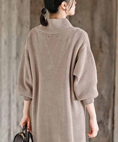 rps（アールピーエス）の「ショールカラーニットワンピース（ワンピース・レディース・モカ/ブラウン系その他/ブラック/グレー系その他・フリー）」の21枚目の写真
