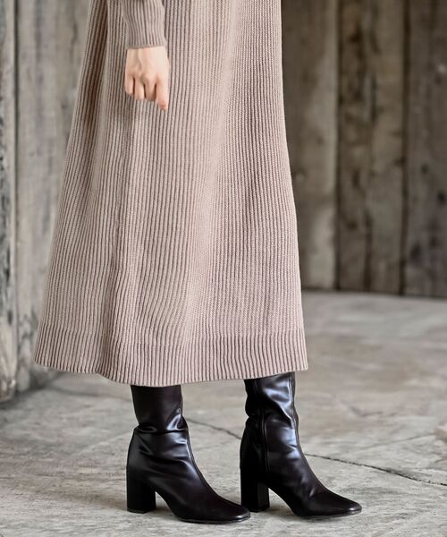 rps（アールピーエス）の「ショールカラーニットワンピース（ワンピース・レディース・モカ/ブラウン系その他/ブラック/グレー系その他・フリー）」の22枚目の写真