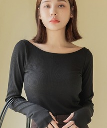 tu-hacci（ツーハッチ）の「リブ長袖ブラトップ フレア/メロウ袖（その他トップス）」