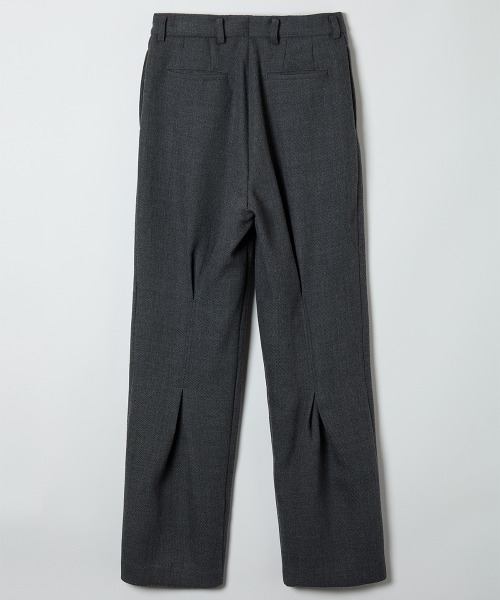 soduk（スドーク）の「【soduk】back pleated trousers（スラックス・レディース・ネイビー/グレー・SMALL/MEDIUM）」の5枚目の写真