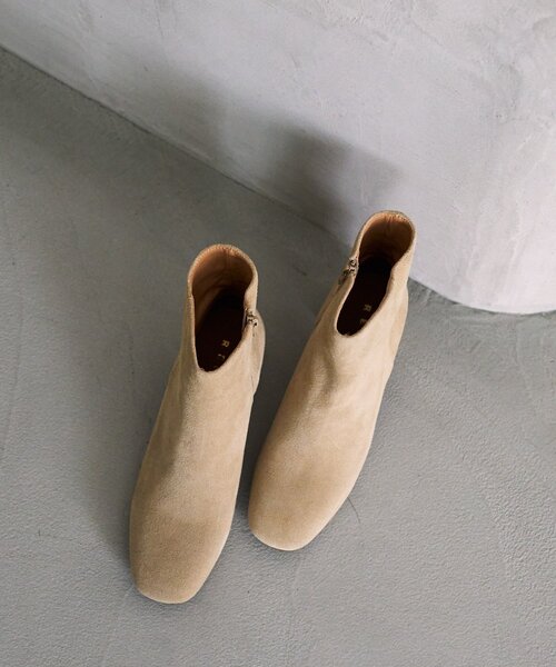 La boutique BonBon（ラブティックボンボン）の「【レメ】スエードショートブーツ（ブーツ・レディース・ベージュ・36/37/38/39）」の22枚目の写真