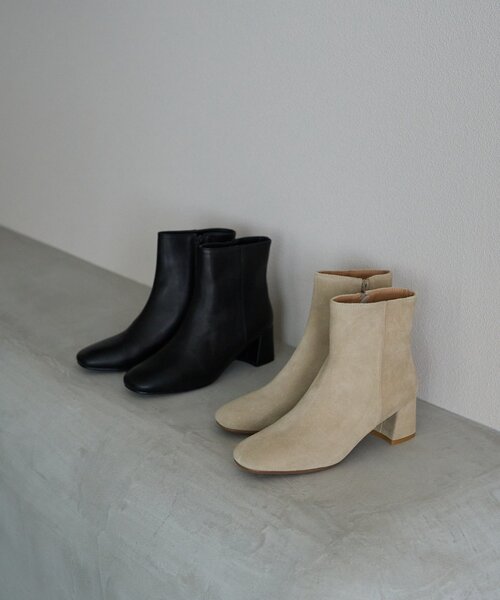 La boutique BonBon（ラブティックボンボン）の「【レメ】スエードショートブーツ（ブーツ・レディース・ベージュ・36/37/38/39）」の2枚目の写真