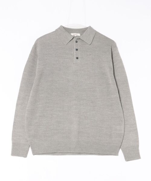 ８(eight)（エイト）の「カシミヤタッチポロシャツ（ポロシャツ・メンズ・チャコールグレー/ベージュ/グレー/ブルー系その他/ネイビー/ホワイト/ブラック/ワインレッド・XX-LARGE/X-LARGE/SMALL/MEDIUM/LARGE）」の5枚目の写真