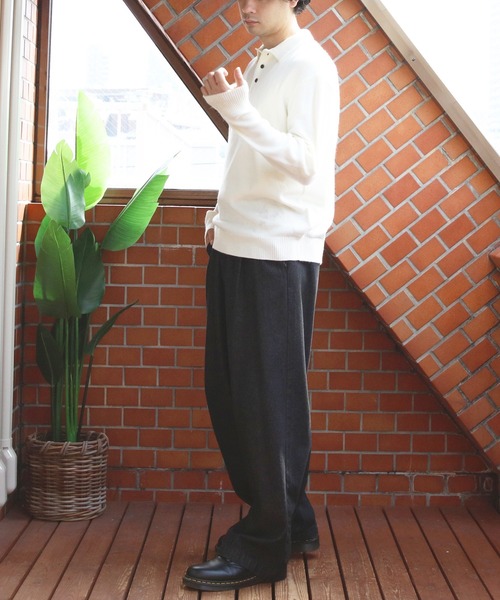 ８(eight)（エイト）の「カシミヤタッチポロシャツ（ポロシャツ・メンズ・チャコールグレー/ベージュ/グレー/ブルー系その他/ネイビー/ホワイト/ブラック/ワインレッド・XX-LARGE/X-LARGE/SMALL/MEDIUM/LARGE）」の16枚目の写真