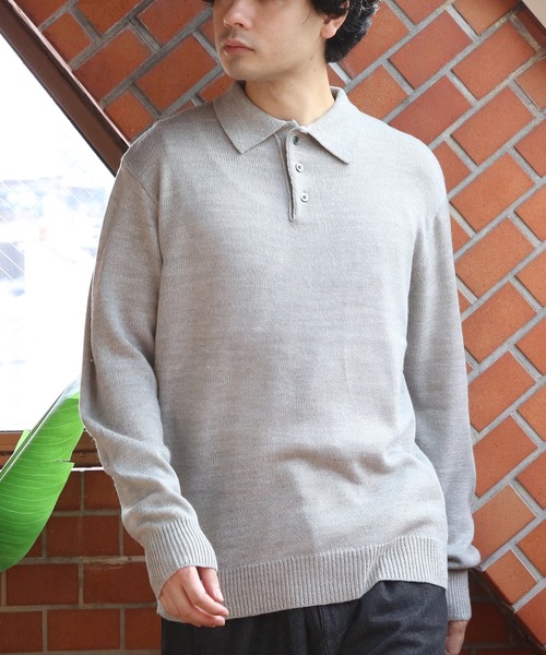 ８(eight)（エイト）の「カシミヤタッチポロシャツ（ポロシャツ・メンズ・チャコールグレー/ベージュ/グレー/ブルー系その他/ネイビー/ホワイト/ブラック/ワインレッド・XX-LARGE/X-LARGE/SMALL/MEDIUM/LARGE）」の19枚目の写真