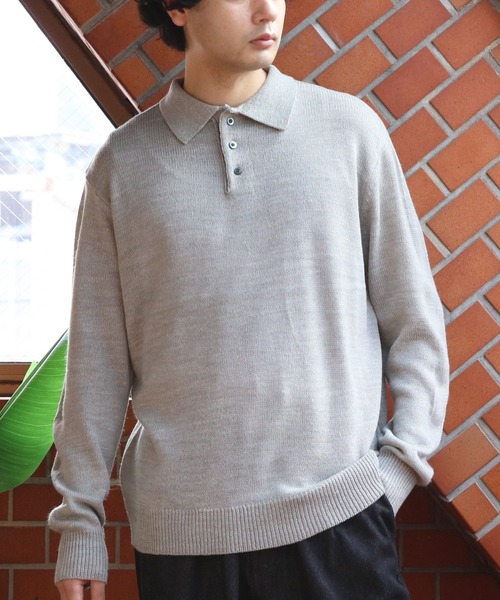 ８(eight)（エイト）の「カシミヤタッチポロシャツ（ポロシャツ・メンズ・チャコールグレー/ベージュ/グレー/ブルー系その他/ネイビー/ホワイト/ブラック/ワインレッド・XX-LARGE/X-LARGE/SMALL/MEDIUM/LARGE）」の20枚目の写真