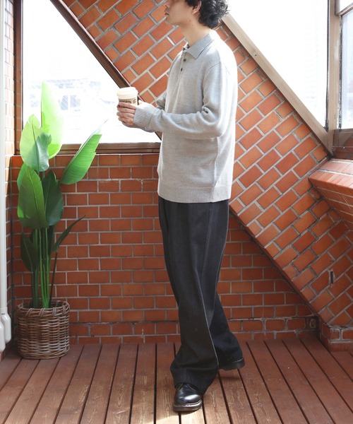 ８(eight)（エイト）の「カシミヤタッチポロシャツ（ポロシャツ・メンズ・チャコールグレー/ベージュ/グレー/ブルー系その他/ネイビー/ホワイト/ブラック/ワインレッド・XX-LARGE/X-LARGE/SMALL/MEDIUM/LARGE）」の22枚目の写真