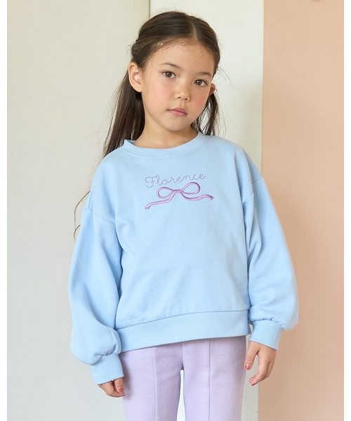 毛玉バイバイ裏毛】リボン刺しゅうスウェット（スウェット）｜Lycee