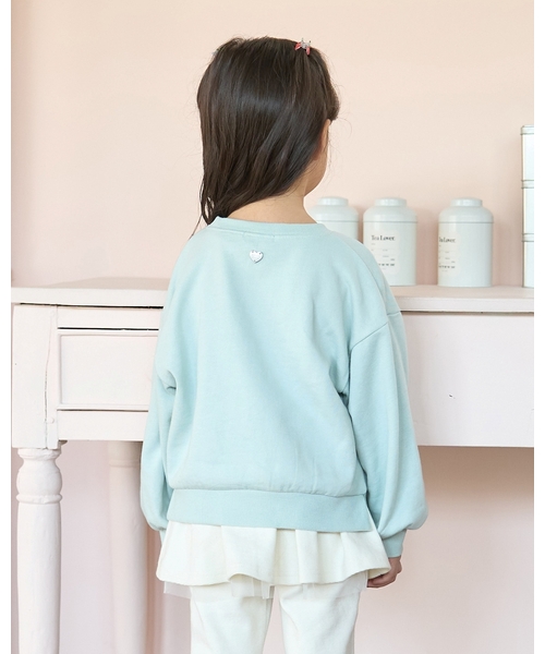 セール】【毛玉バイバイ裏毛】リボン刺しゅうスウェット（スウェット