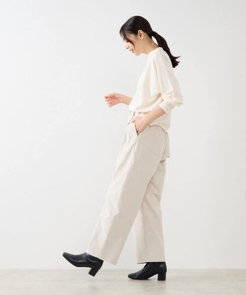 MELROSE claire（メルローズ クレール）の「【ミニケーブルドルマンスリーブカットプル】（Tシャツ/カットソー・レディース・アイボリー/レッド/ダークブラウン・FREE）」の18枚目の写真