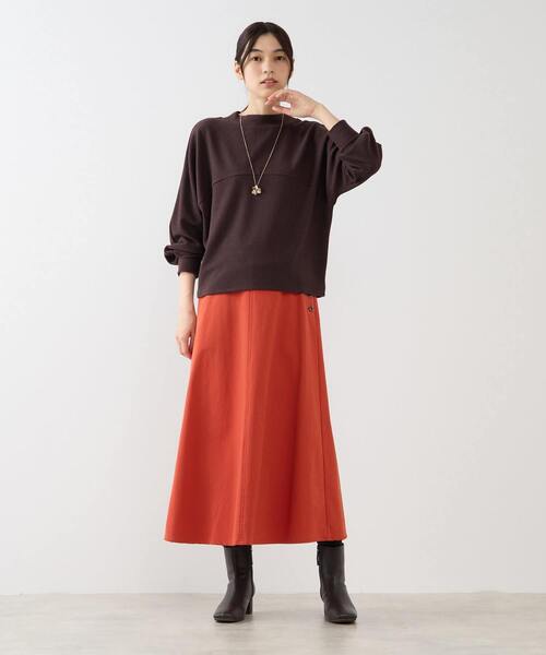 MELROSE claire（メルローズ クレール）の「【ミニケーブルドルマンスリーブカットプル】（Tシャツ/カットソー・レディース・アイボリー/レッド/ダークブラウン・FREE）」の14枚目の写真