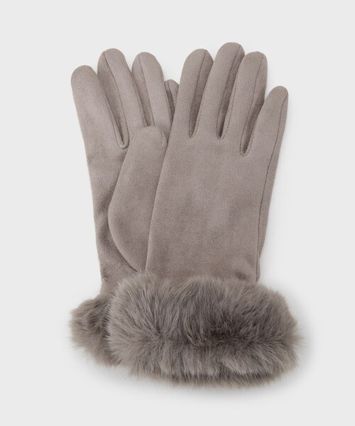 ククル様手袋グレーファー付き セール】フェイクファー付きグローブ（手袋）｜OPAQUE.CLIP（オペーク