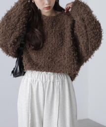 FREE'S MART | ◆プードルボアショート丈ニットソー(スウェット)