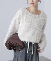 FREE'S MART | ◆プードルボアショート丈ニットソー(Tシャツ/カットソー)