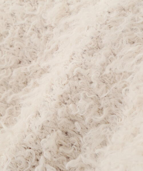 FREE'S MART（フリーズマート）の「◆プードルボアショート丈ニットソー（スウェット・レディース・ブラウン/ホワイト/ベージュ・FREE）」の17枚目の写真