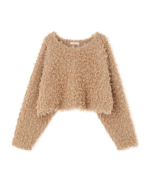 FREE'S MART（フリーズマート）の「◆プードルボアショート丈ニットソー（スウェット・レディース・ブラウン/ホワイト/ベージュ・FREE）」の21枚目の写真