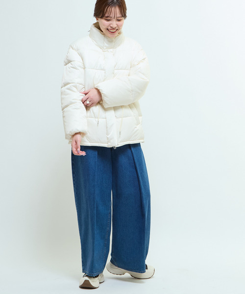 CONVERSE TOKYO(コンバーストウキョウ)の「MIDDLE WEIGHT PADDED JACKET(ダウンジャケット/コート・レディース・ミント/ブラック/オフホワイト・FREE)」の16枚目の写真